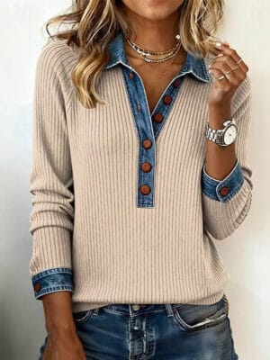 Women's Hoodies Elegant Punk Active Long Sleeve Lapel Regular Tops Home Work Street Blue Black Orange Green khaki Spring Fall Winter - Image 3