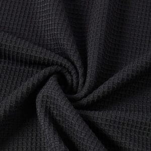 Men's Waffle Cargo Pants Trousers Casual Pants Patchwork Pocket Elastic Waist Plain Comfort Soft Full Length Outdoor Casual Daily Vacation Fashion Black Green - Image 5