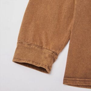 Men's Henley Shirt 100% Cotton Acid Wash Shirt T shirt Tee Long Sleeve Vintage Retro Vintage Casual Vintage Style Washed Henley Casual Spring Fall All Seasons Dark Brown Black Pink Henley T-Shirt - Image 10