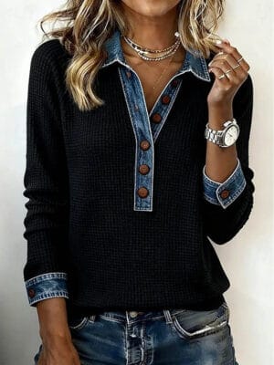 Women's Hoodies Elegant Punk Active Long Sleeve Lapel Regular Tops Home Work Street Blue Black Orange Green khaki Spring Fall Winter - Image 5