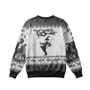MCR The Black Parade Ugly Christmas Sweater | Emo Rock Band Xmas Crewneck | My Chemical Romance Fan Gift - Image 2