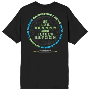 Backstreet Boys Into the Millennium Denim Wash Dateback Tee - Image 3