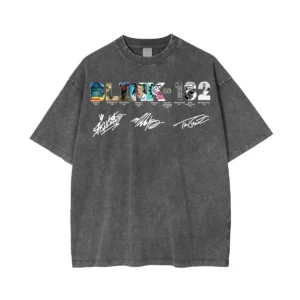 Blink-182 Washed Unisex T-Shirt - Image 2